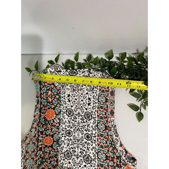 Maeve XS Sleeveless Mixed Floral Patchwork Swing Dress - Picture 12 of 15